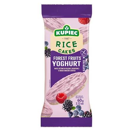 KUPIEC WAFLE RYZOWE 60G JOGURTOWE OWOC LESNY