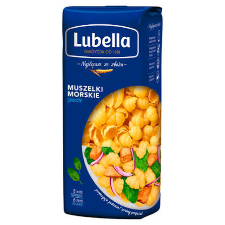 LUBELLA MAKARON 400G MUSZELKI MORSKIE GNOCCHI