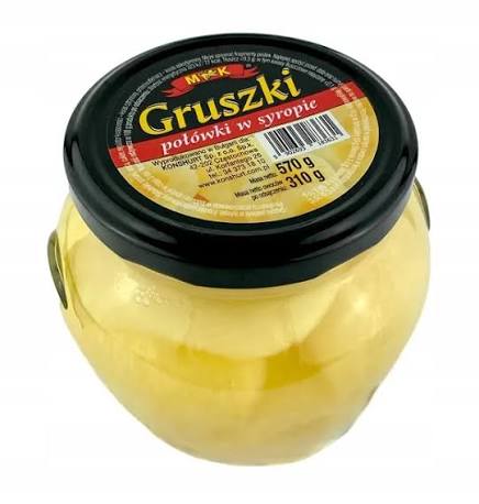 MK GRUSZKI 530G POLOWKI W SYROPIE