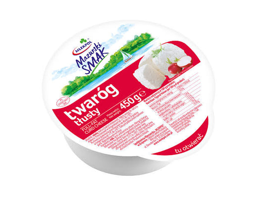 MLEKPOL MAZURSKI SMAK TWAROG 450G TLUSTY