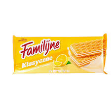 JUTRZENKA WAFLE FAMILIJNE Z NADZIENIEM CYTRYNOWYM 180G