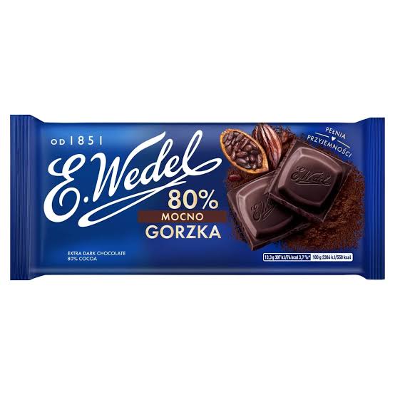 WEDEL CZEKOLADA 80G MOCNO GORZKA 80%