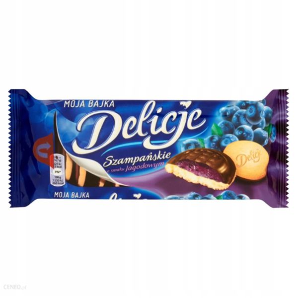 MONDELEZ HERB.DELICJE SZAMPAŃSKIE JAGODOWE W CIEMNEJ CZEKOLADZIE 147G