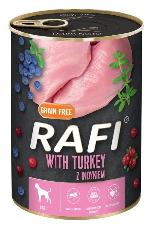 RAFI KARMA DLA PSA Z INDYKIEM BOROWKA I ZURAWINA 400G