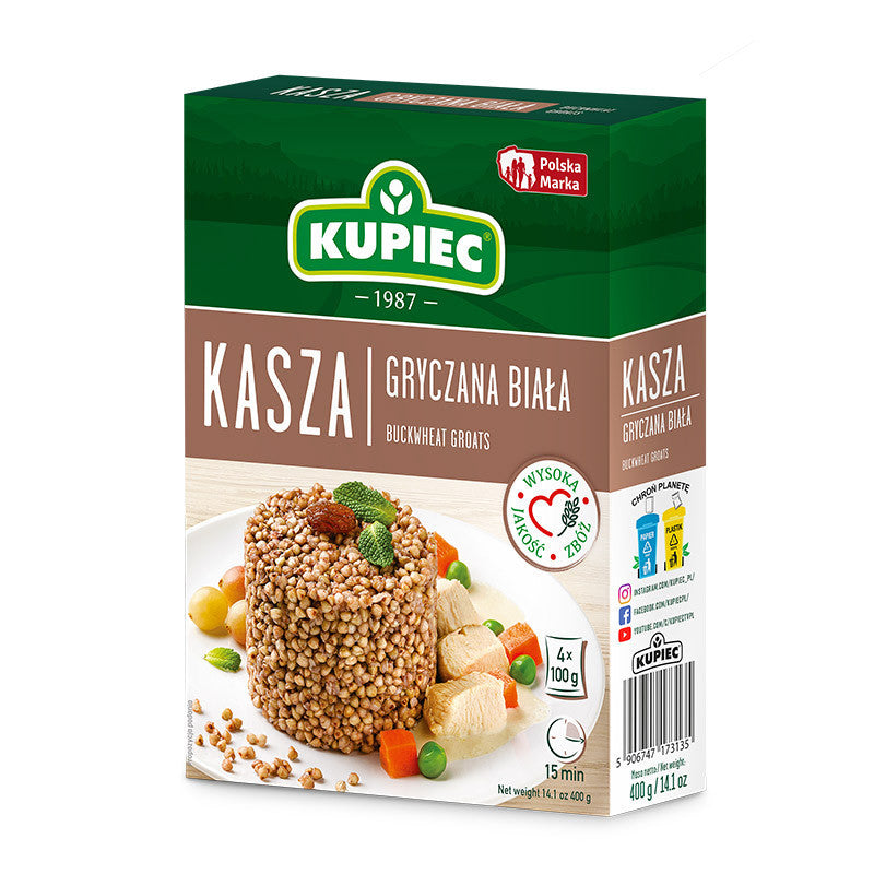 KUPIEC KASZA GRYCZANA BIAŁA 4*100G
