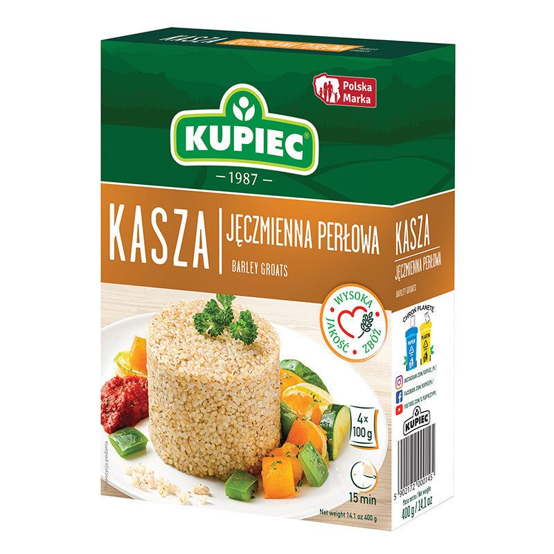 KUPIEC KASZA JĘCZMIENNA PERŁOWA 4*100G