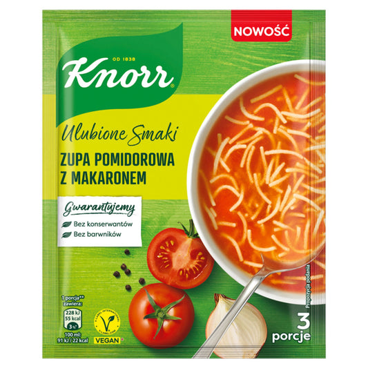 KNORR ZUPA POMIDOROWA Z MAKARONEM [50G*22]