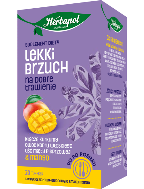 HERBAPOL HERBATA ZIOLOWA 20X1,8G LEKKI BRZUCH