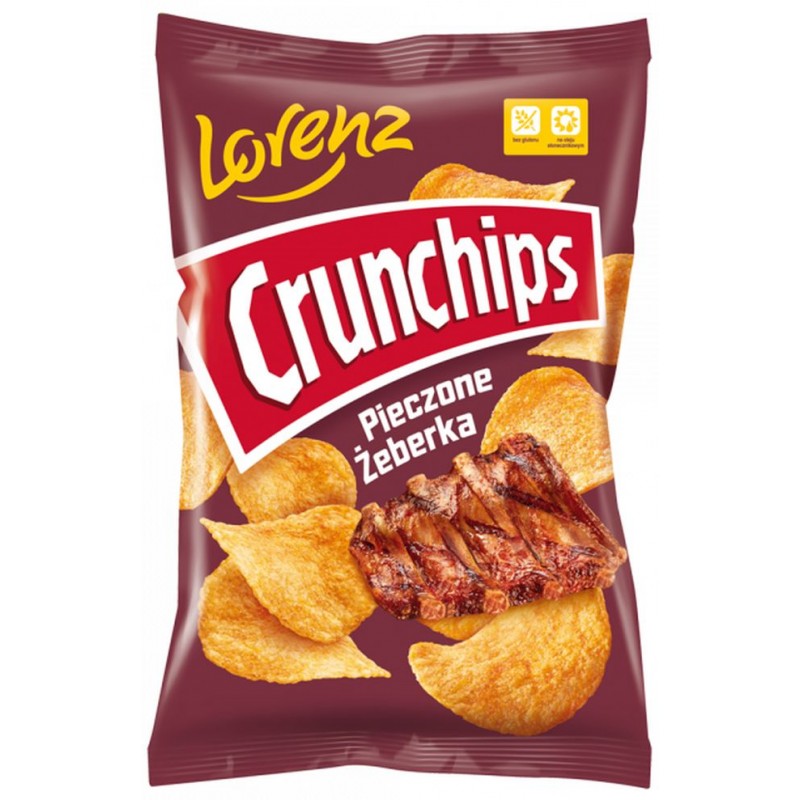 LORENZ CRUNCHIPS CHIPSY 130G PIECZONE ZEBERKA