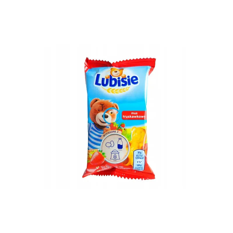 PETITKI CIASTKA LUBISIE 30G Z MUSEM TRUSKAWKOWYM