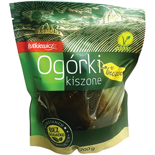 Ogórki kiszone w beczce Lutkiewicz 450g