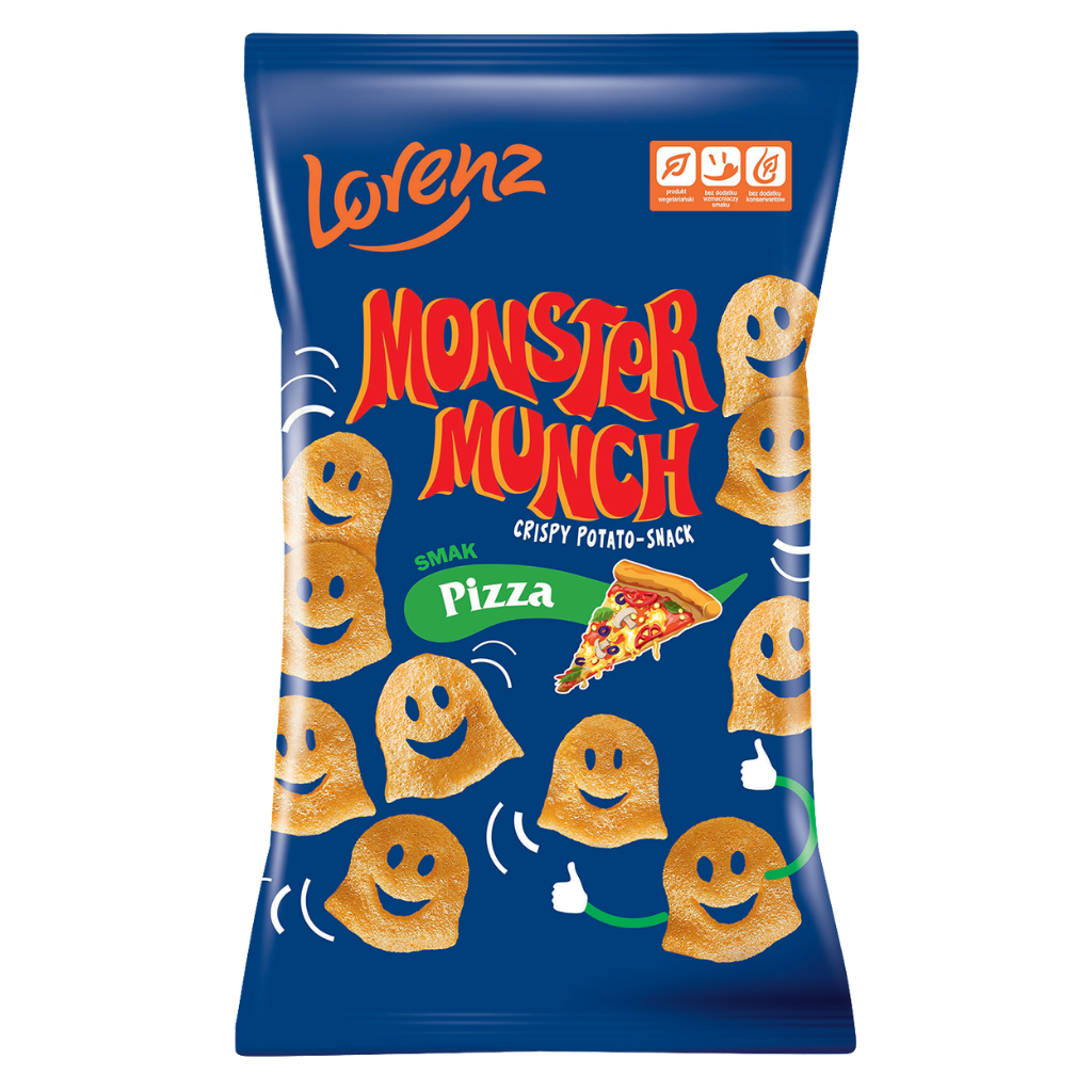 LORENZ MONSTER MUNCH CHRUPKI 100G PIZZA