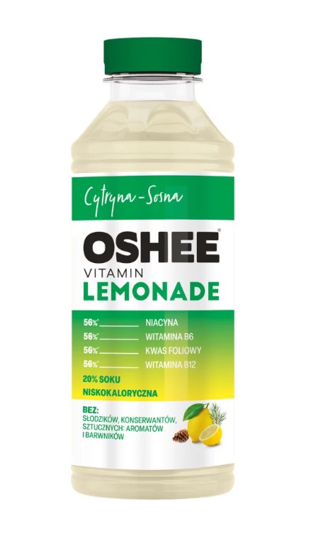OSHEE WODA WITAMINOWA 555ML PET LEMONIADA CYTRYNA SOSNA