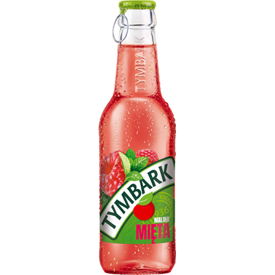 TYMBARK NAPOJ 250ML MALINA-MIETA NGAZ SZKLO