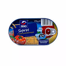 SEKO SZPROT W SOSIE POMIDOROWYM 170G