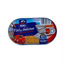 SEKO FILETY ŚLEDZIOWE W SOSIE POMIDOROWYM 170G