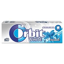 WRIGLEYSY GUMA ORBIT DR WHITE FRESH MINT 14G