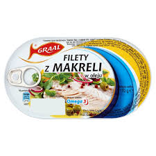 GRAAL FILET Z MAKRELI W OLEJU [170G*15]