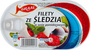 GRAAL FILET ŚLEDŹ W SOSIE POMIDOROWYM [170G*15]