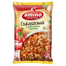 AMINO ZUPA GULASZOWA Z  WIEPRZOWINĄ I PAPRYKĄ [59G*22]