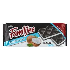 JUTRZENKA WAFLE FAMILIJNE GOFROWE BLACK COCO 140G