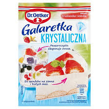 OETKER GALARETKA KRYSTALICZNA TRUSKAWKOWO-WANILIOWA  72G