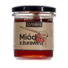 ŁYSOŃ MIÓD Z ŻURAWINĄ 370G