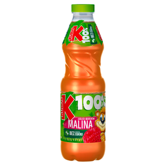 KUBUŚ SOK 100% MALINA JABŁKO MARCHEW 0,85L