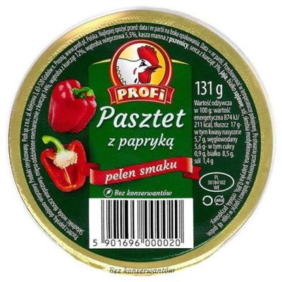 PASZTET Z PAPRYKĄ PROFI 131g