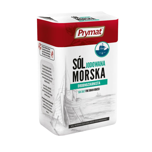 Sól morska jodowana drobnoziarnista Prymat 1kg