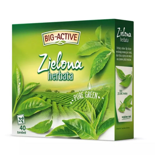 BIG ACTIVE HERBATA ZIELONA PURE GREEN 40X1,8G