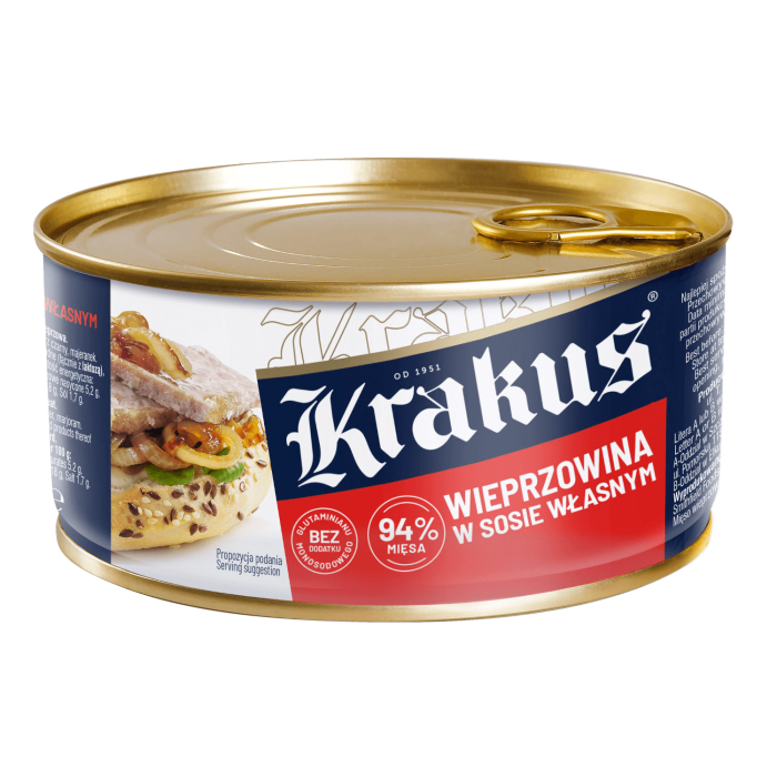 KRAKUS KONSERWA 300G WIEPRZOWINA W SOSIE WLASNYM