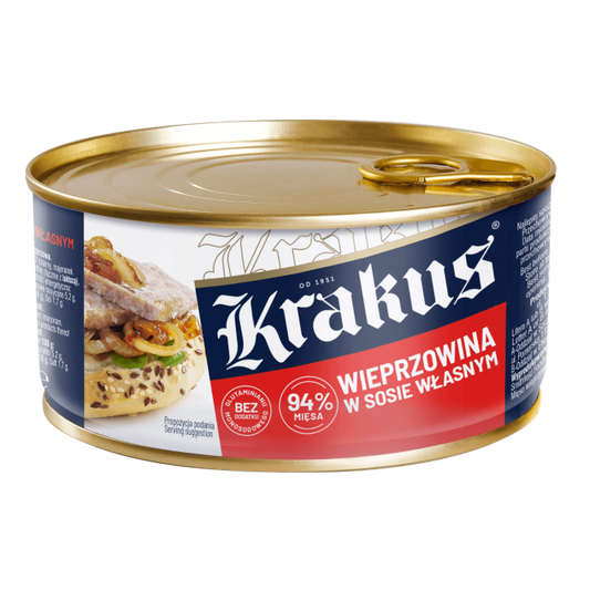 KRAKUS KONSERWA 300G WIEPRZOWINA W SOSIE WLASNYM