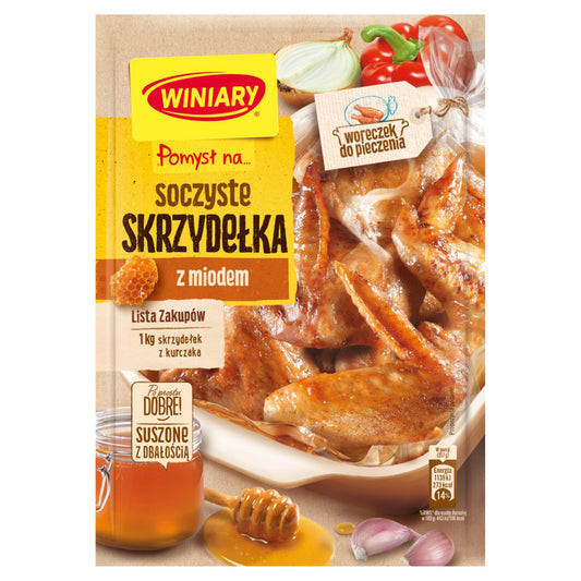 WINIARY POMYSŁ NA SOCZYSTE SKRZYDEŁKA Z MIODEM 28G